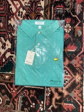 Masters Men’s Mint Green Golf Polo Shirt Peter Millar